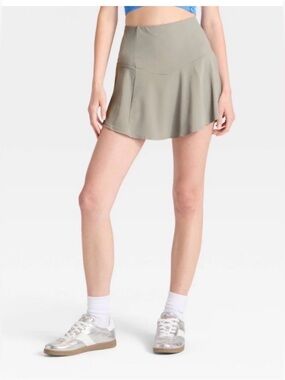 NWT JoyLab Gray High-Waist Athletic Skort Medium Tennis Pickleball Activewear